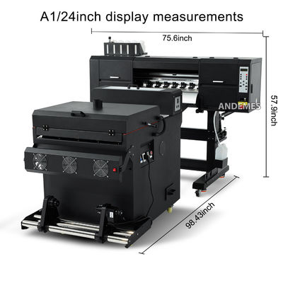 Machine d'impression DTF à rouleaux à double tête I3200 à l'encre pigmentée 24 pouces/60 cm