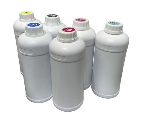 Encrée DTF CMYKW 1000ML pour l'impression par transfert d'encre blanche à l'imprimante et la poudre à fusion à chaud