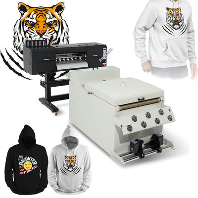 Imprimante à jet d'encre DTF 4 Tête i3200 T-shirt textile avec machine à secouer à la poudre Dtf