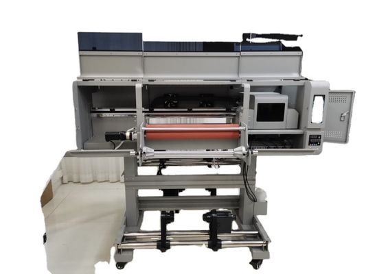 Imprimante UV large de 60 cm à rouleaux de 24 pouces avec 3 têtes EPS I3200 et laminateur tout en un