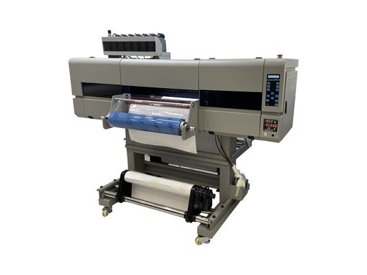 Imprimante UV large de 60 cm à rouleaux de 24 pouces avec 3 têtes EPS I3200 et laminateur tout en un