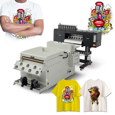 24 pouces 9 couleurs T-shirt DTF machine d'impression avec encre fluorescente et 3 têtes i3200