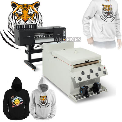 24 pouces 9 couleurs T-shirt DTF machine d'impression avec encre fluorescente et 3 têtes i3200