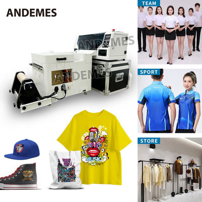 Personnaliser des T-shirts avec Andemes Bureau d'impression DTF de 13 pouces Deux têtes XP600 CMYK W encre
