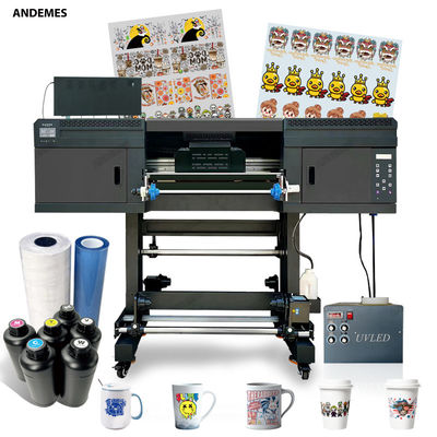 Imprimante CMYKWWWW à encre couleur UV A1 6090 2 en 1 machine de publicité et de marque 24 pouces