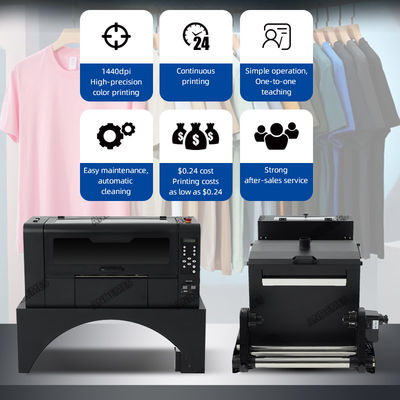 T-shirts pour petites entreprises Impression DTF Imprimante à jet d'encre 140 kg Poids 33 cm Taille d'impression