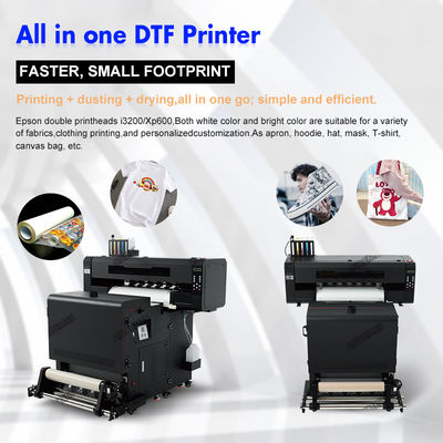 Imprimante DTF tout en un de 24 pouces avec tête d'impression i3200 et technologie à jet d'encre CMYKW