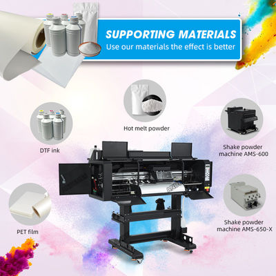 A1 60cm Dtf imprimante à rouleaux à rouleaux machine tout en un modèle circulation d'encre blanche