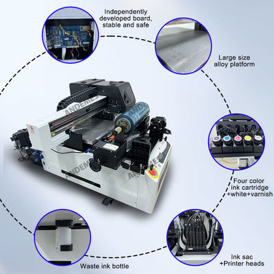 Imprimante UV A3 avec encre UV CMYKWV certifiée CE/UKCA/ROHS